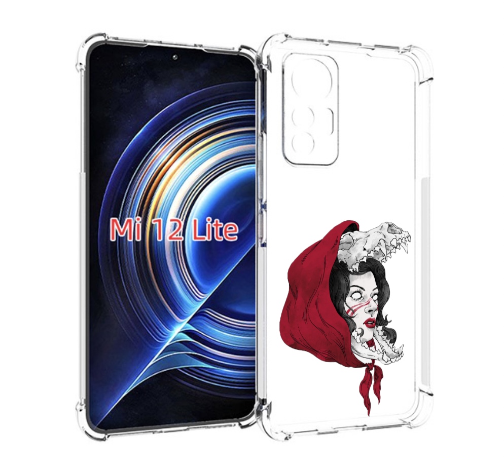 

Чехол MyPads Красная шапочка и волк женский для Xiaomi 12 Lite, Прозрачный, Tocco