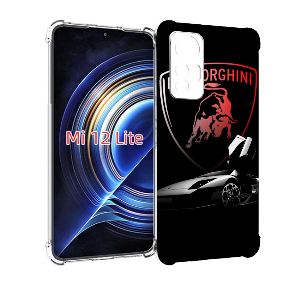 

Чехол MyPads Ламборгини-black мужской для Xiaomi 12 Lite, Прозрачный, Tocco