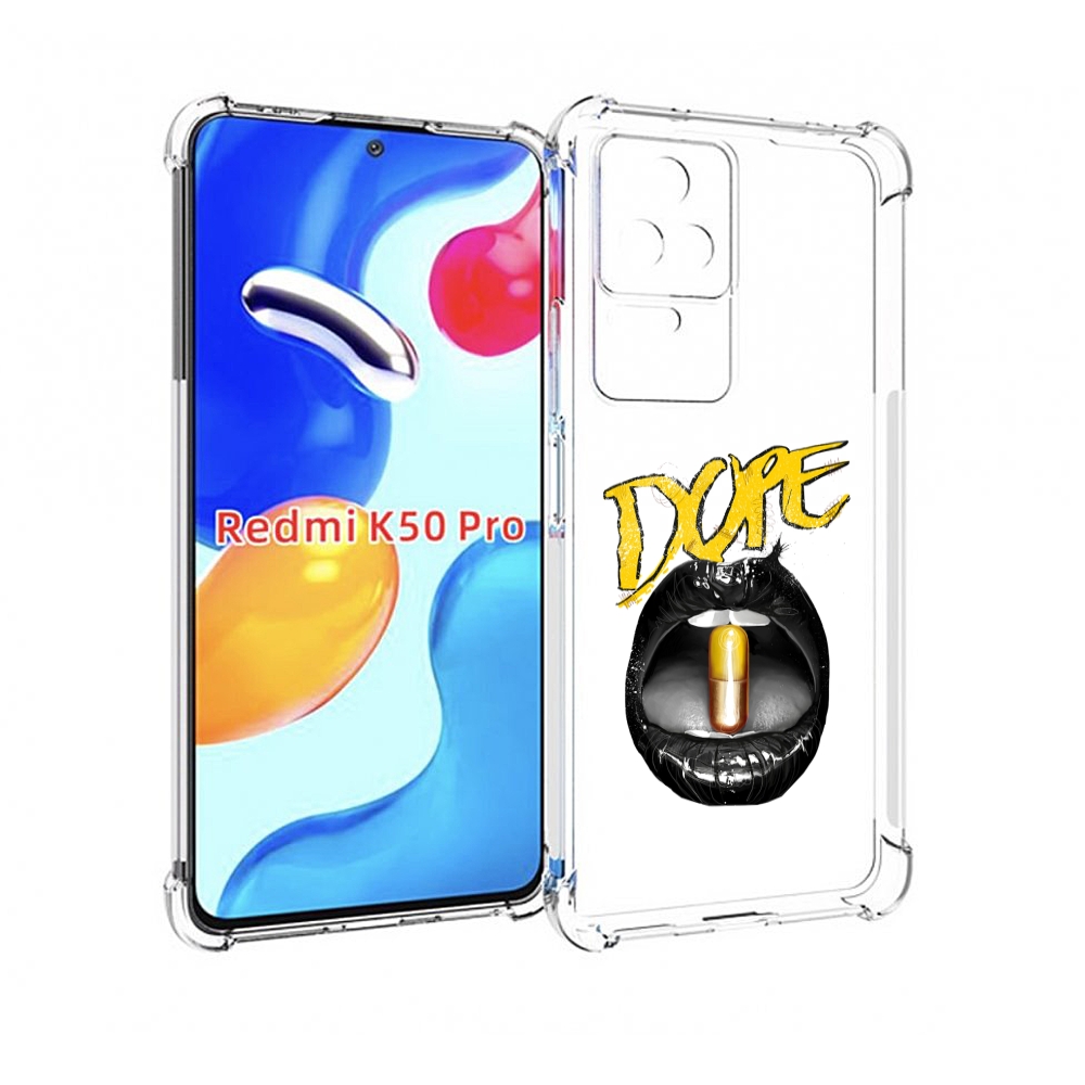 

Чехол MyPads губы для Xiaomi Redmi K50 / K50 Pro, Прозрачный, Tocco