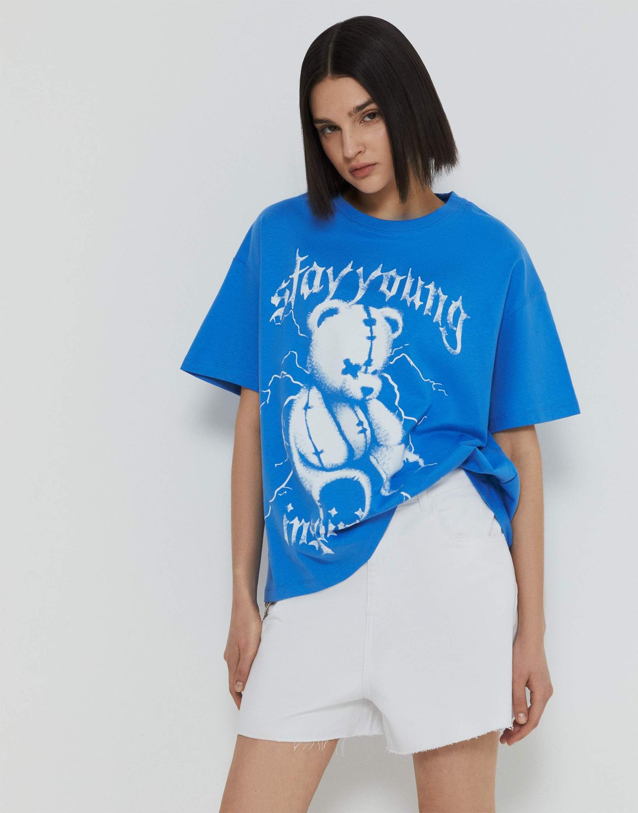 

Футболка для девочки Gloria Jeans GKT025248 синий 18+/170, GKT025248
