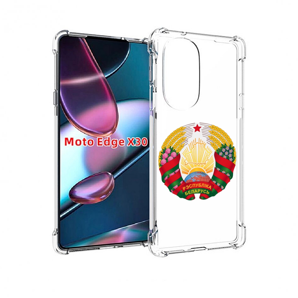 

Чехол MyPads герб-беларуси для Motorola Moto Edge X30, Прозрачный, Tocco