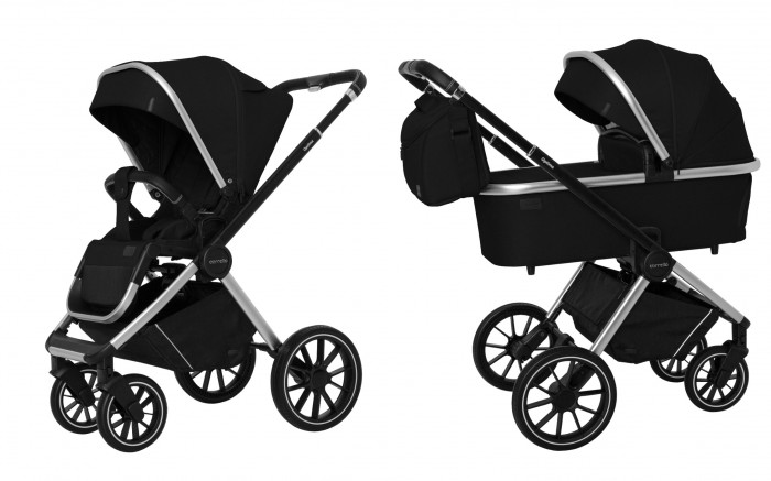 

Коляска 2 в 1 Carrello Optima CRL-6503 Leather Black, CRL-6503