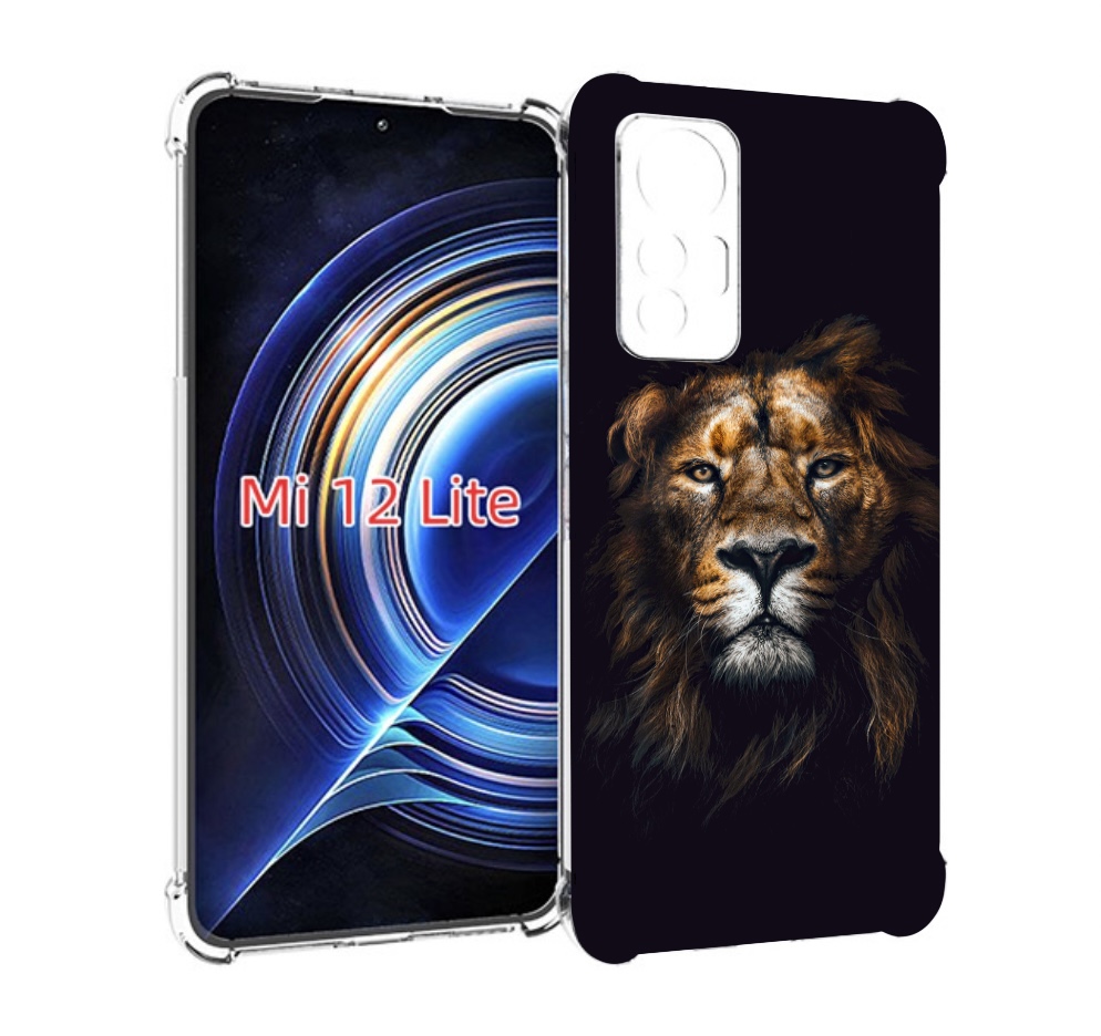 

Чехол MyPads Лев-в-тени мужской для Xiaomi 12 Lite, Прозрачный, Tocco