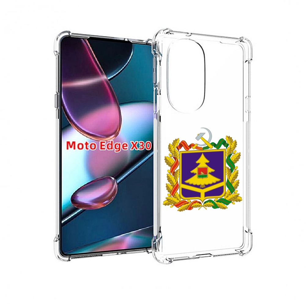

Чехол MyPads герб-брянскои-области для Motorola Moto Edge X30, Прозрачный, Tocco