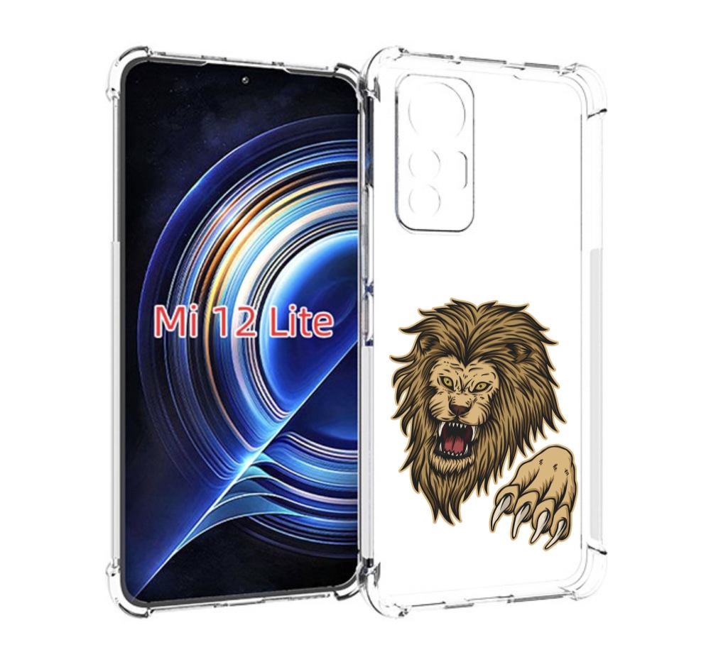 

Чехол MyPads Лев-завоеватель мужской для Xiaomi 12 Lite, Прозрачный, Tocco