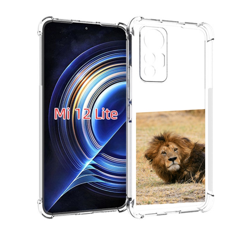 

Чехол MyPads Лев-лежит мужской для Xiaomi 12 Lite, Прозрачный, Tocco