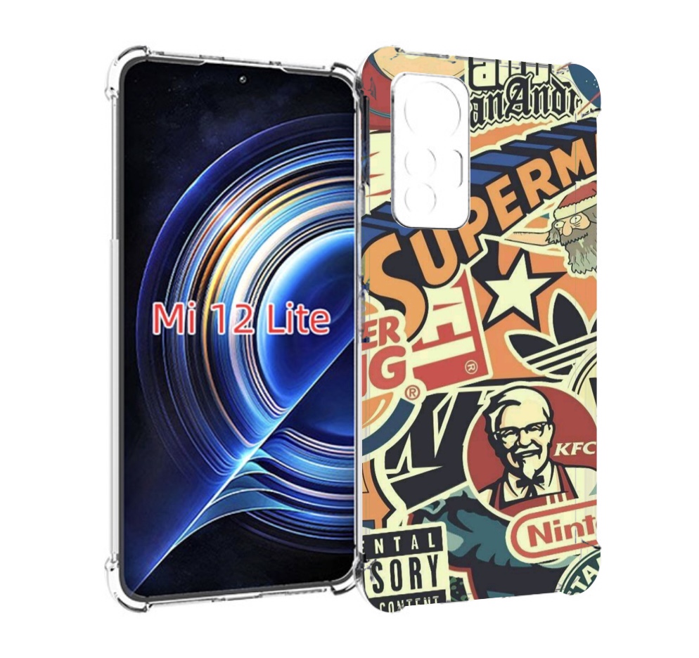 

Чехол MyPads Лейблы-на-постере для Xiaomi 12 Lite, Прозрачный, Tocco