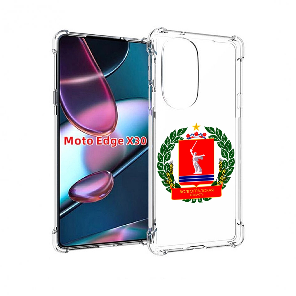 

Чехол MyPads герб-волголградскои-области для Motorola Moto Edge X30, Прозрачный, Tocco