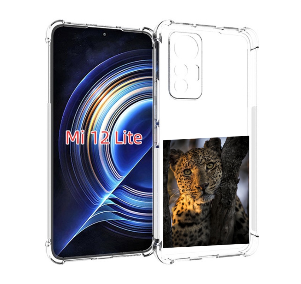 

Чехол MyPads Леопард для Xiaomi 12 Lite, Прозрачный, Tocco