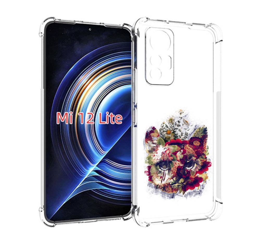 

Чехол MyPads Лиса в цветах-2 для Xiaomi 12 Lite, Прозрачный, Tocco