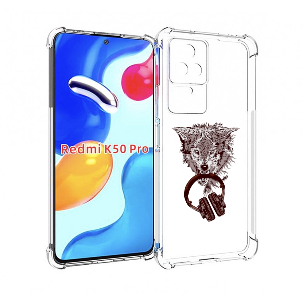 

Чехол MyPads дикий волк для Xiaomi Redmi K50 / K50 Pro, Прозрачный, Tocco