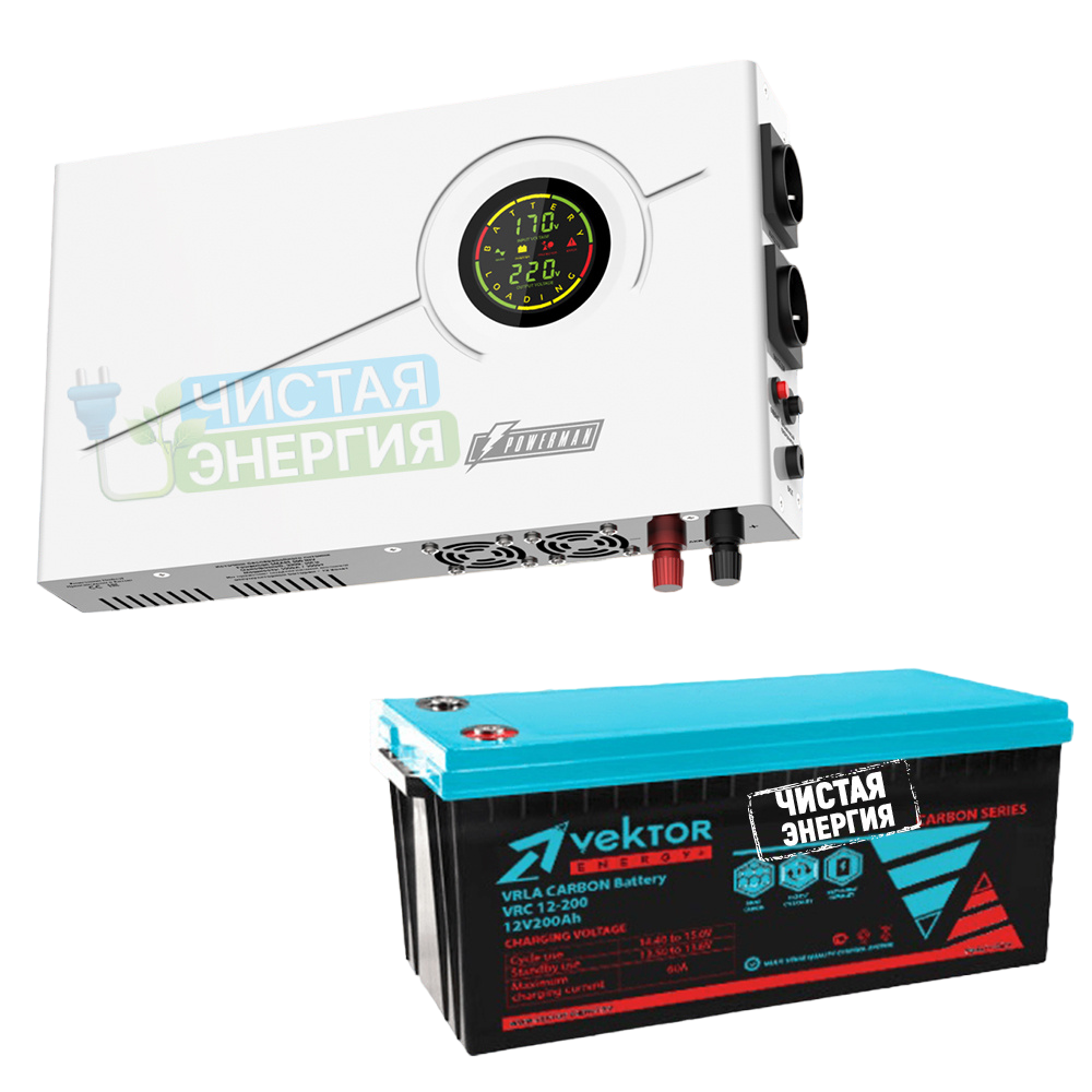 

Инвертор Smart 1000 + Аккумуляторная батарея Vektor VRC 12-100