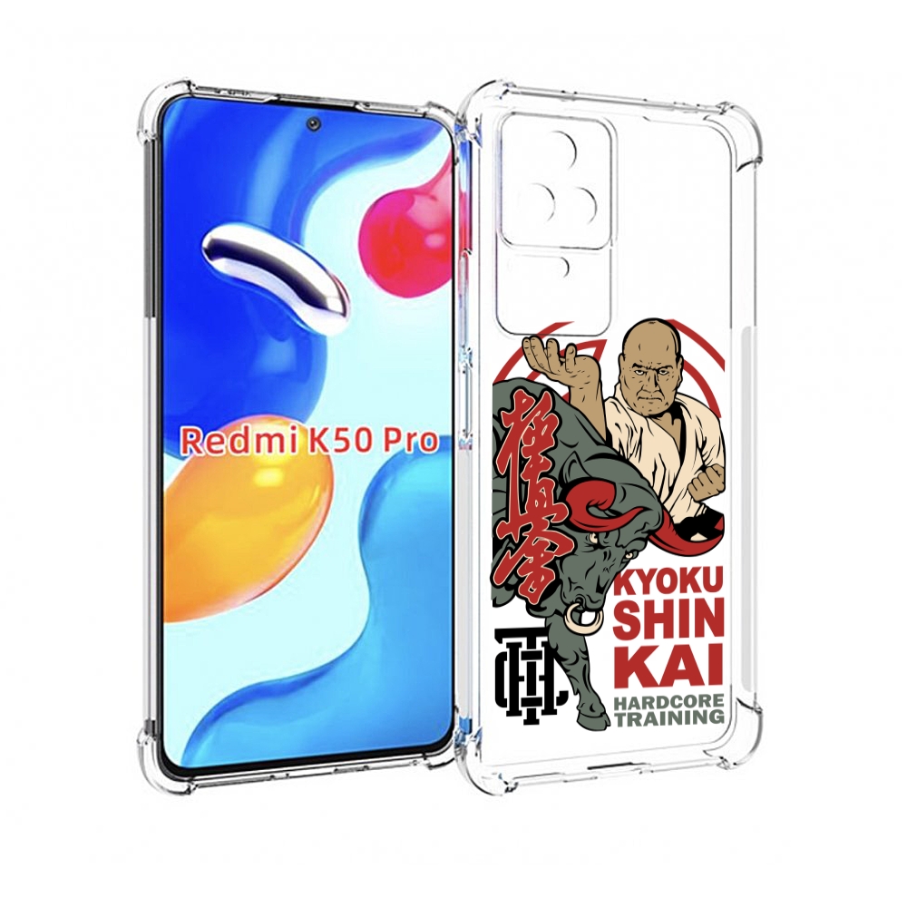 

Чехол MyPads единоборства рисунок для Xiaomi Redmi K50 / K50 Pro, Прозрачный, Tocco