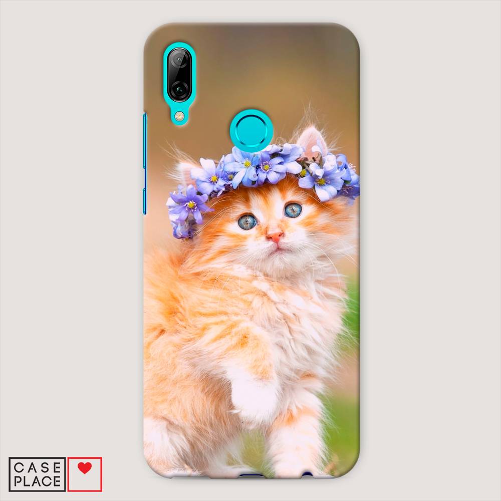 

Чехол Awog "Рыжий кот в венке" для Huawei P Smart 2019, 67220-1