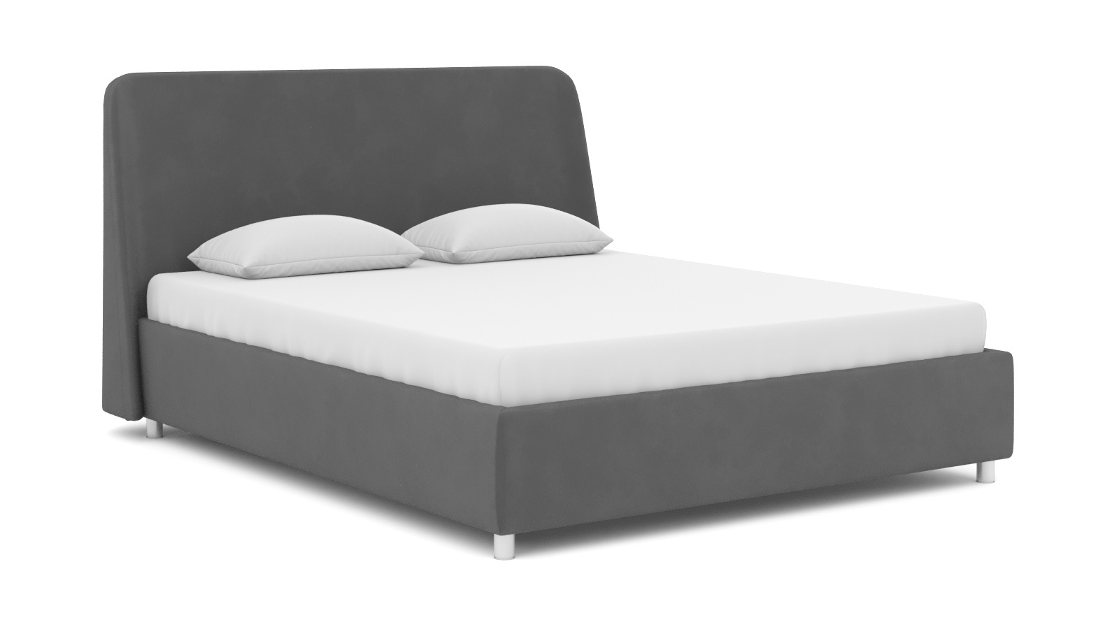 

Кровать Аскона с ПМ Friza Тк. Sky Velvet 08 160х200, Серый, Friza (Фриза)