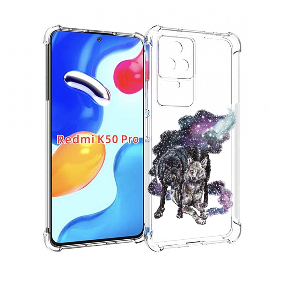 

Чехол MyPads звездные волки для Xiaomi Redmi K50 / K50 Pro, Прозрачный, Tocco