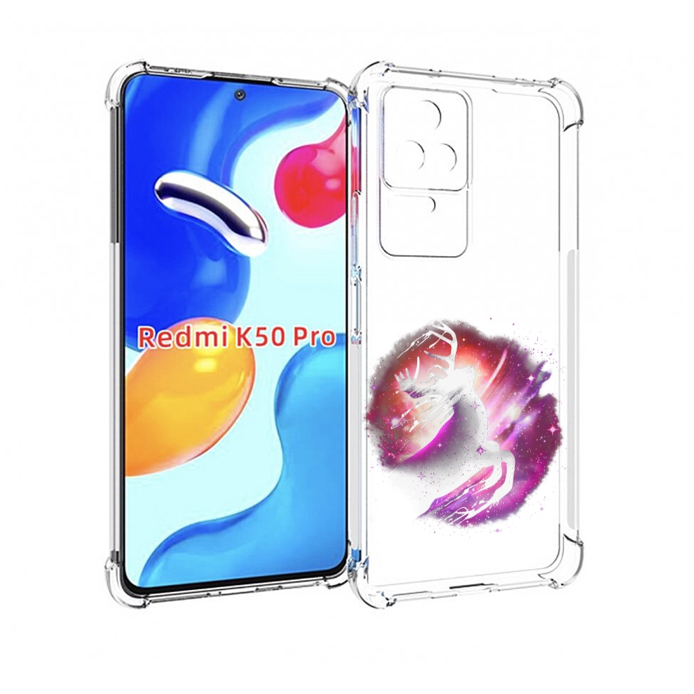 

Чехол MyPads звездный олень для Xiaomi Redmi K50 / K50 Pro, Прозрачный, Tocco