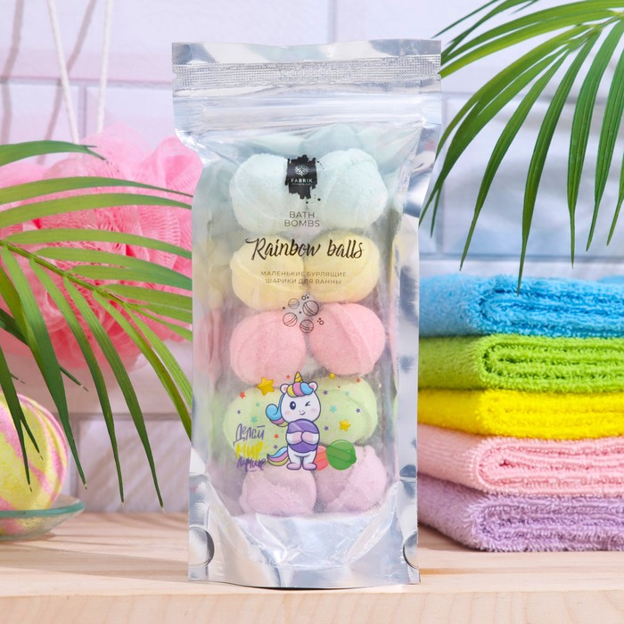 

Бомбочки для ванны Rainbow balls "Делай мир лучше" 150 г
