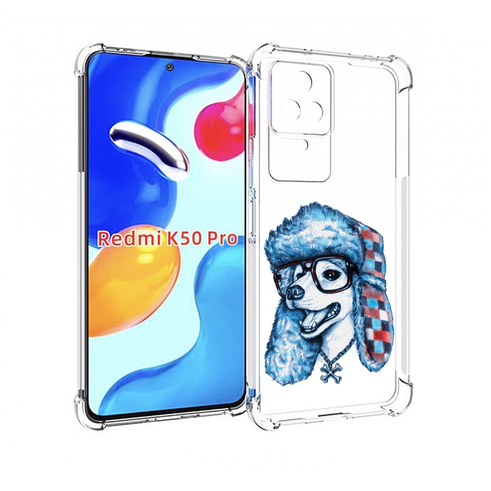 

Чехол MyPads зимний пес для Xiaomi Redmi K50 / K50 Pro, Прозрачный, Tocco