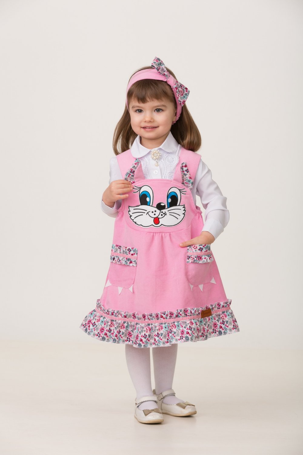 

Карнавальный костюм Batik Кошечка Царапка 5903 цв.мультиколор р.98, Розовый, Кошечка Царапка