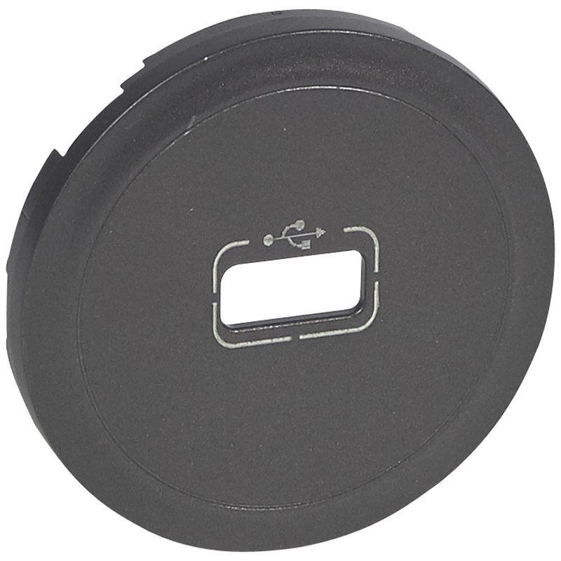 

Лицевая панель для USB розетки 067352/72, графит