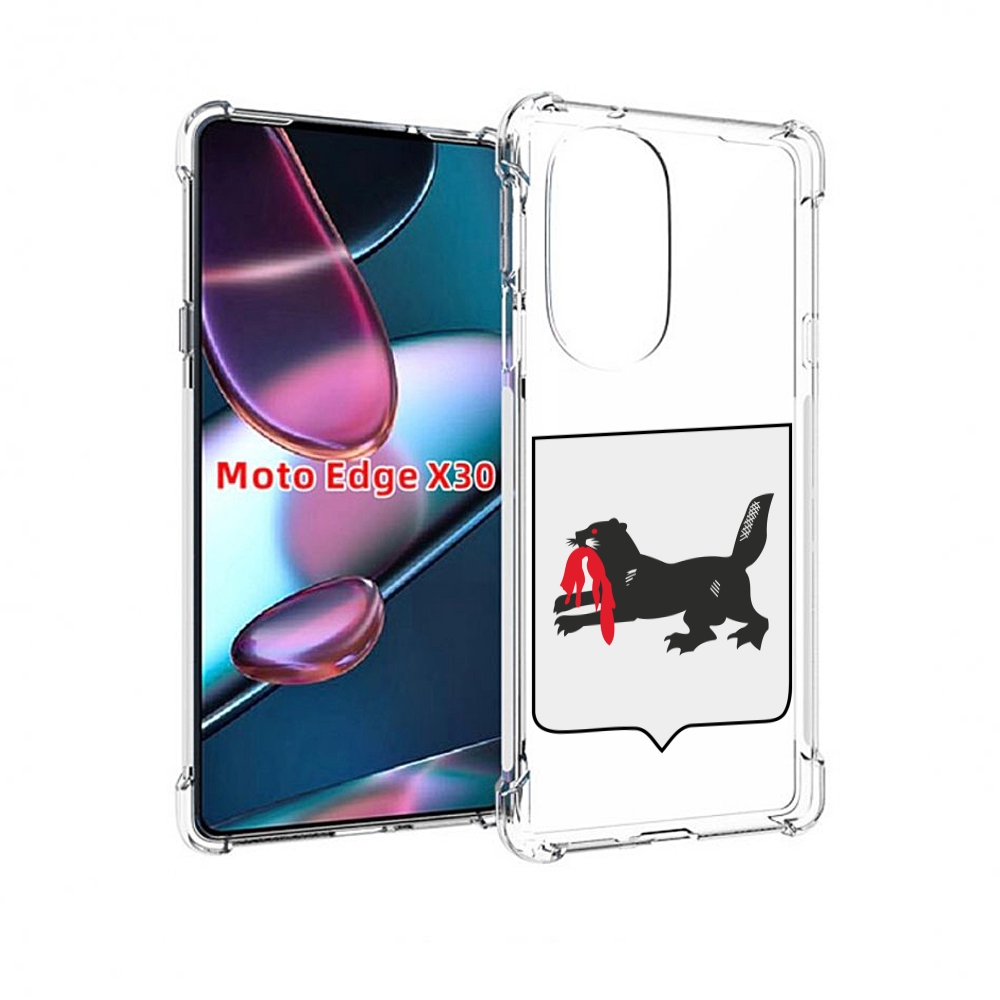 

Чехол MyPads герб-игркутскои-области для Motorola Moto Edge X30, Прозрачный, Tocco
