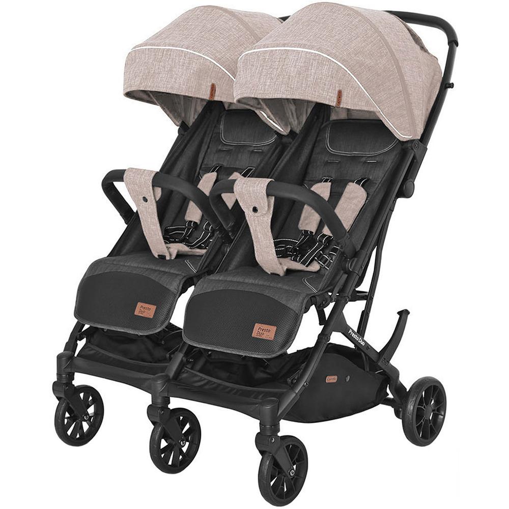 

Коляска для двойни прогулочная Carrello CRL-5506 Presto Duo Steam Beige, 6900090000284