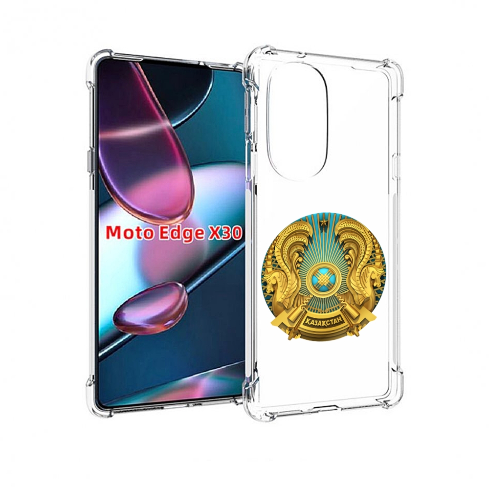 

Чехол MyPads герб-казахстана для Motorola Moto Edge X30, Прозрачный, Tocco