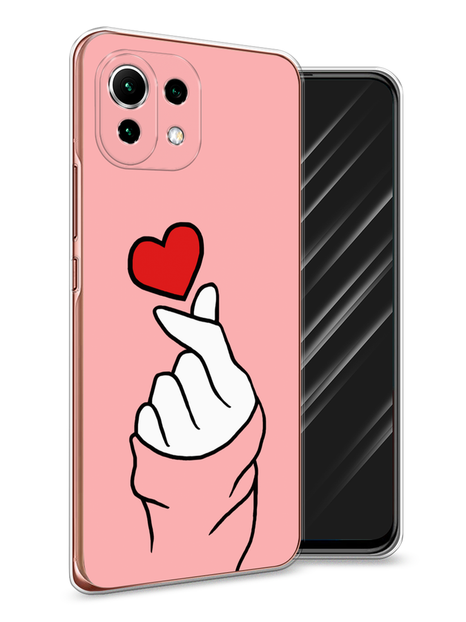 

Чехол Awog на Xiaomi Mi 11 Lite/5G NE "Милое сердечко", Разноцветный, 310250-7