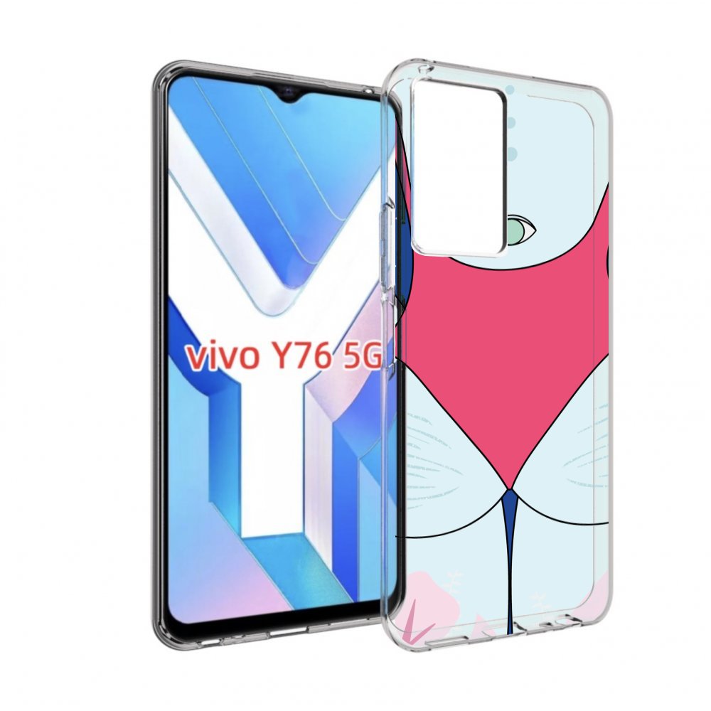 

Чехол MyPads девушка-с-глазом-на-спине для Vivo Y76 5G, Прозрачный, Tocco
