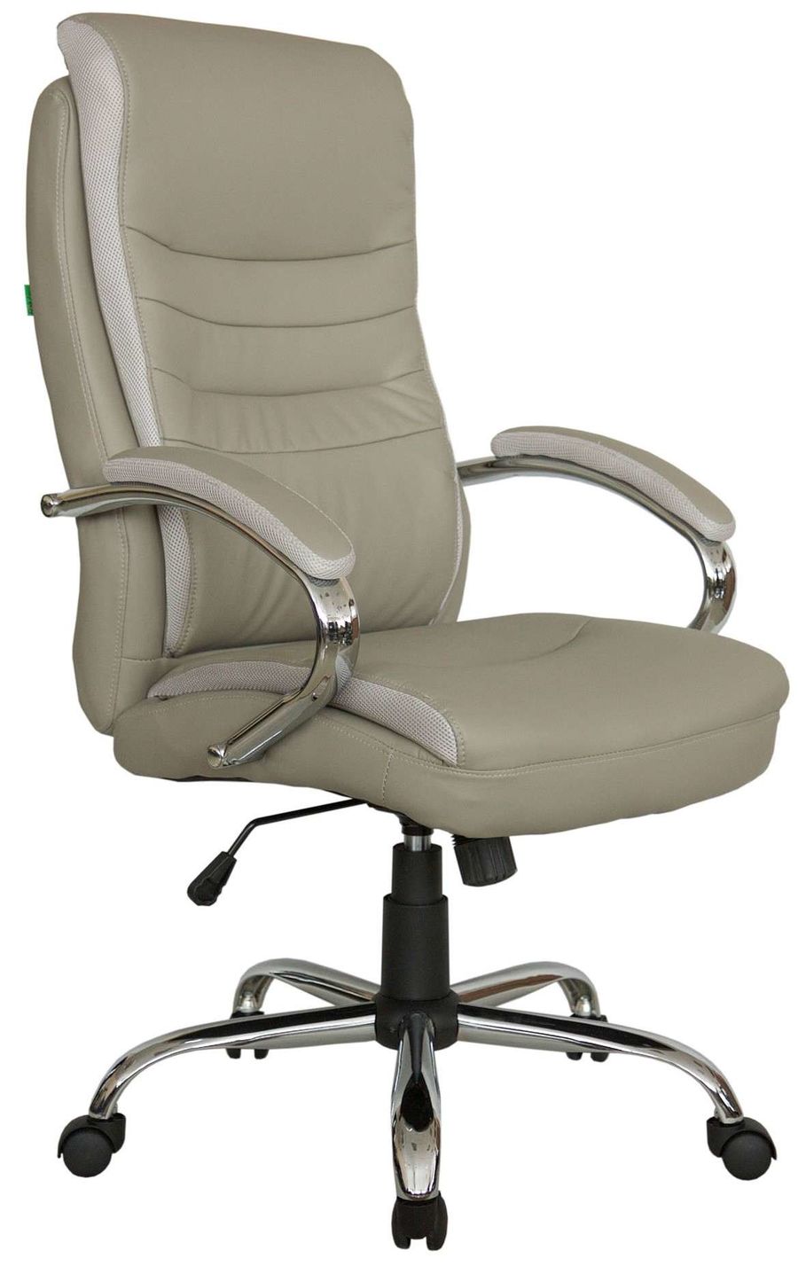 фото Кресло руководителя рива чейр array rch 9131 экокожа серо-бежевая riva chair