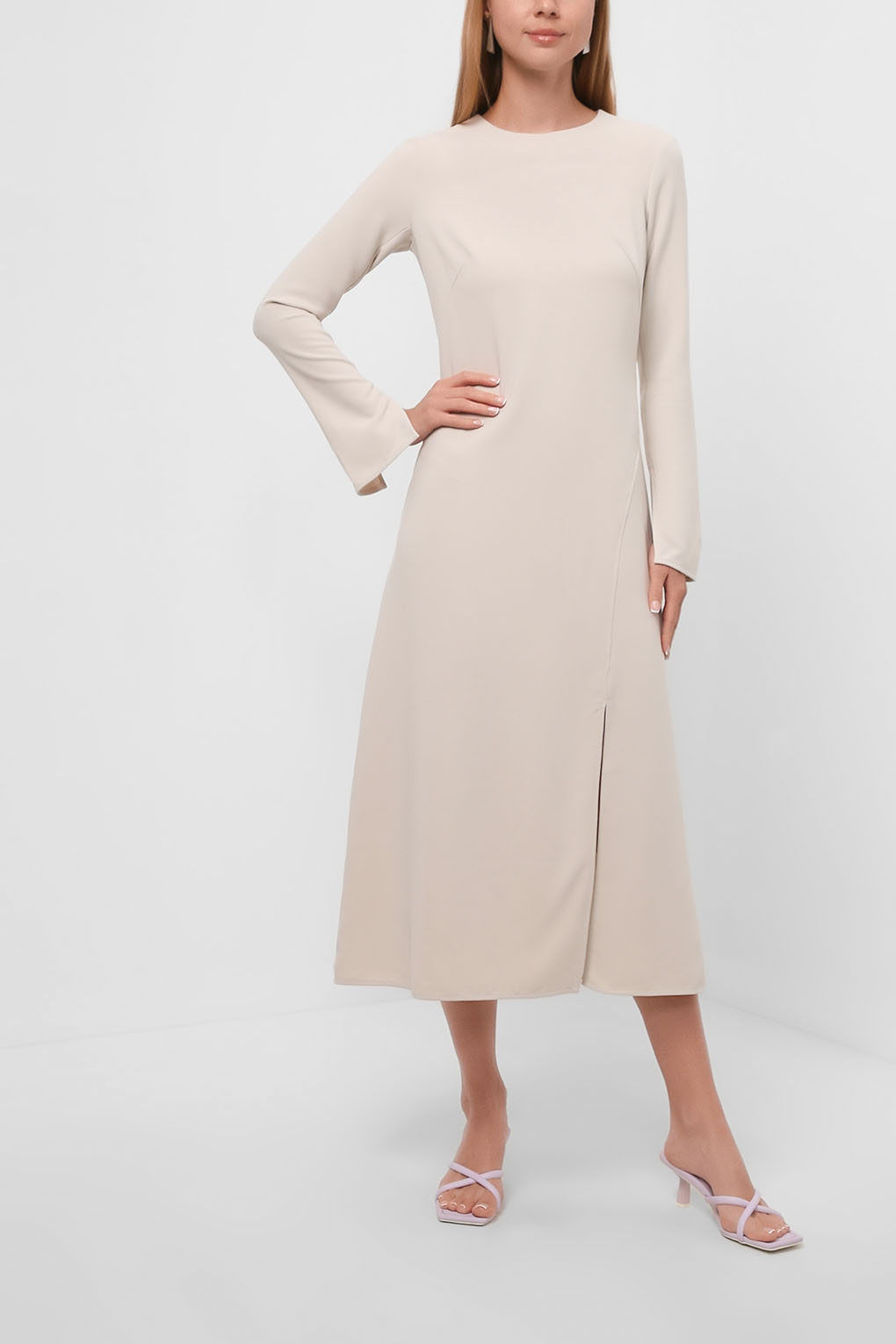 

Платье женское SABRINA SCALA SS22075280-025 бежевое M, Бежевый, SS22075280-025