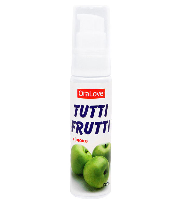 Купить Гель-смазка Tutti-frutti с яблочным вкусом - 30 гр., Биоритм