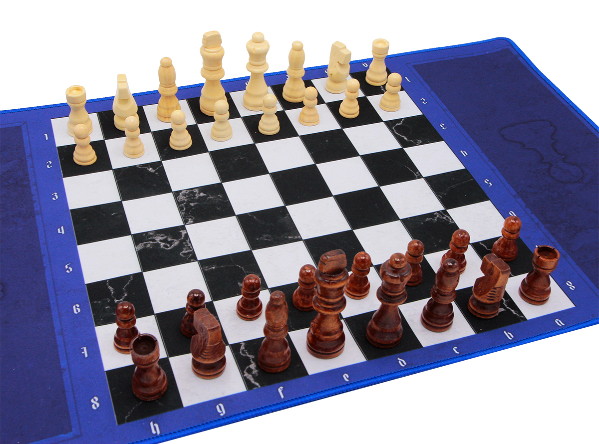 Набор Фабрика Игр Шахматных фигур деревянных 7,6 см с неопреновым полем