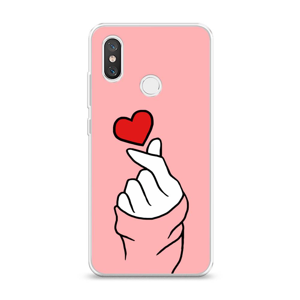 

Чехол Awog на Xiaomi Mi 8 "Милое сердечко", Разноцветный, 33550-7