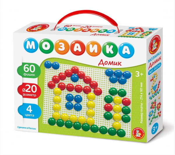 

Мозаика для самых маленьких Тридевятое царство Десятое королевство Baby Toys Домик 60 эл.