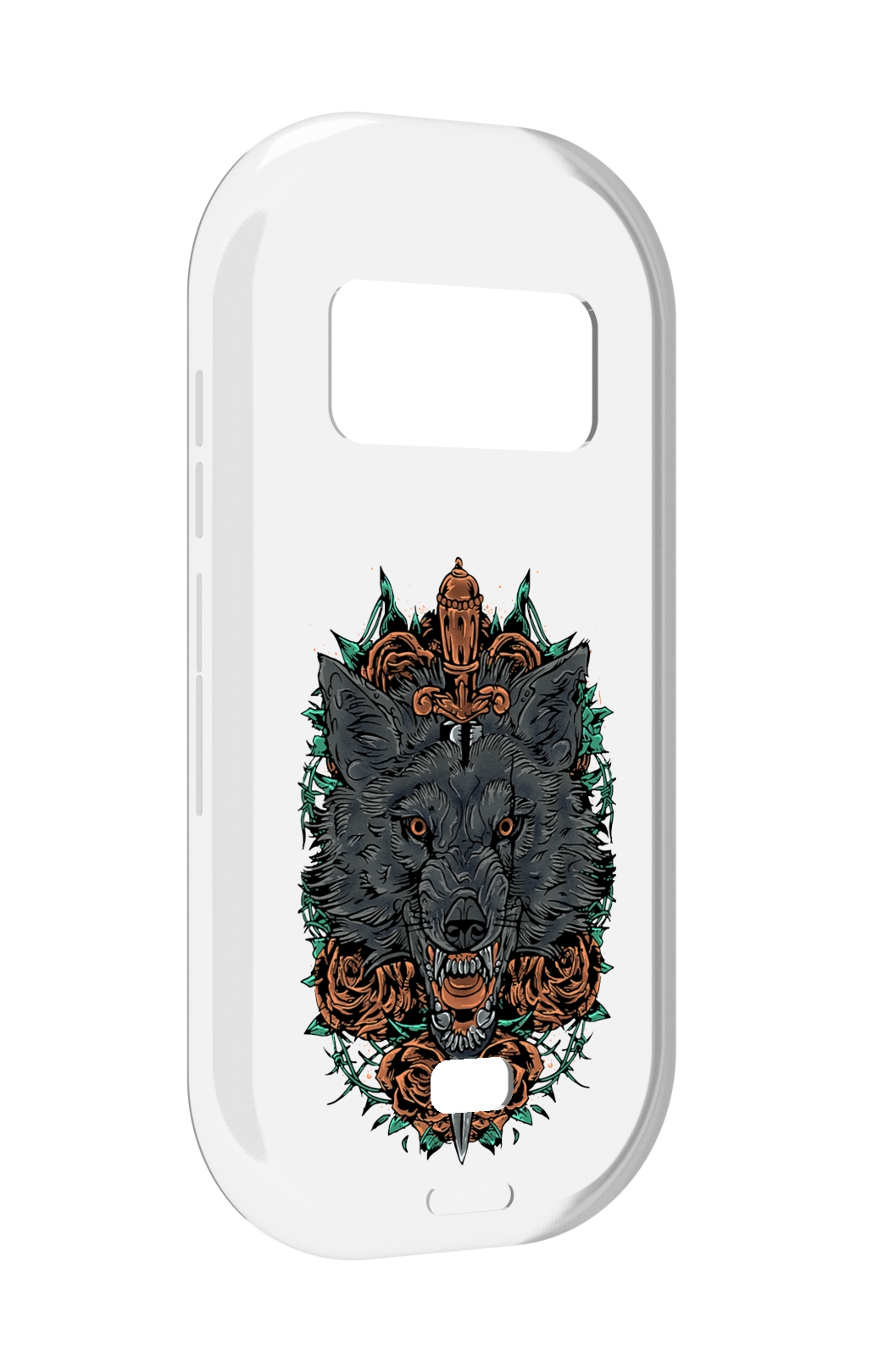 

Чехол MyPads красивый злой волк для UleFone Armor 15, Прозрачный, Tocco