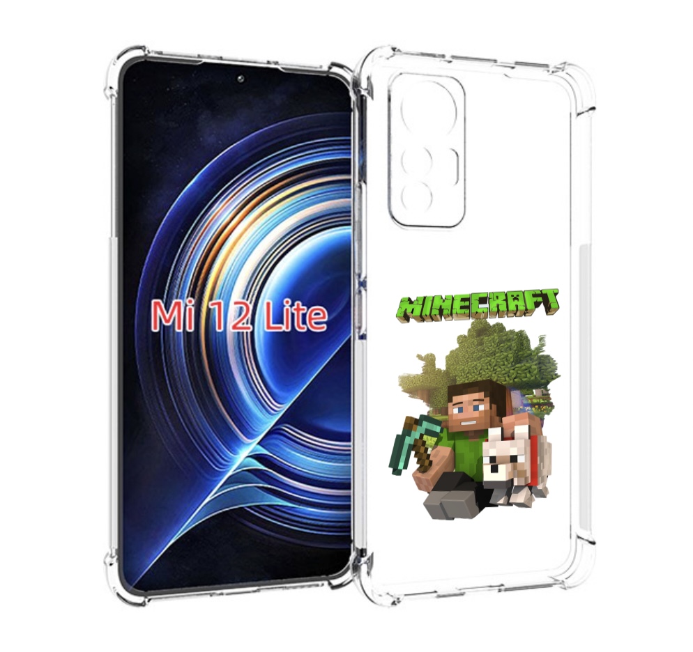 

Чехол MyPads Майнкрафт детский для Xiaomi 12 Lite, Прозрачный, Tocco