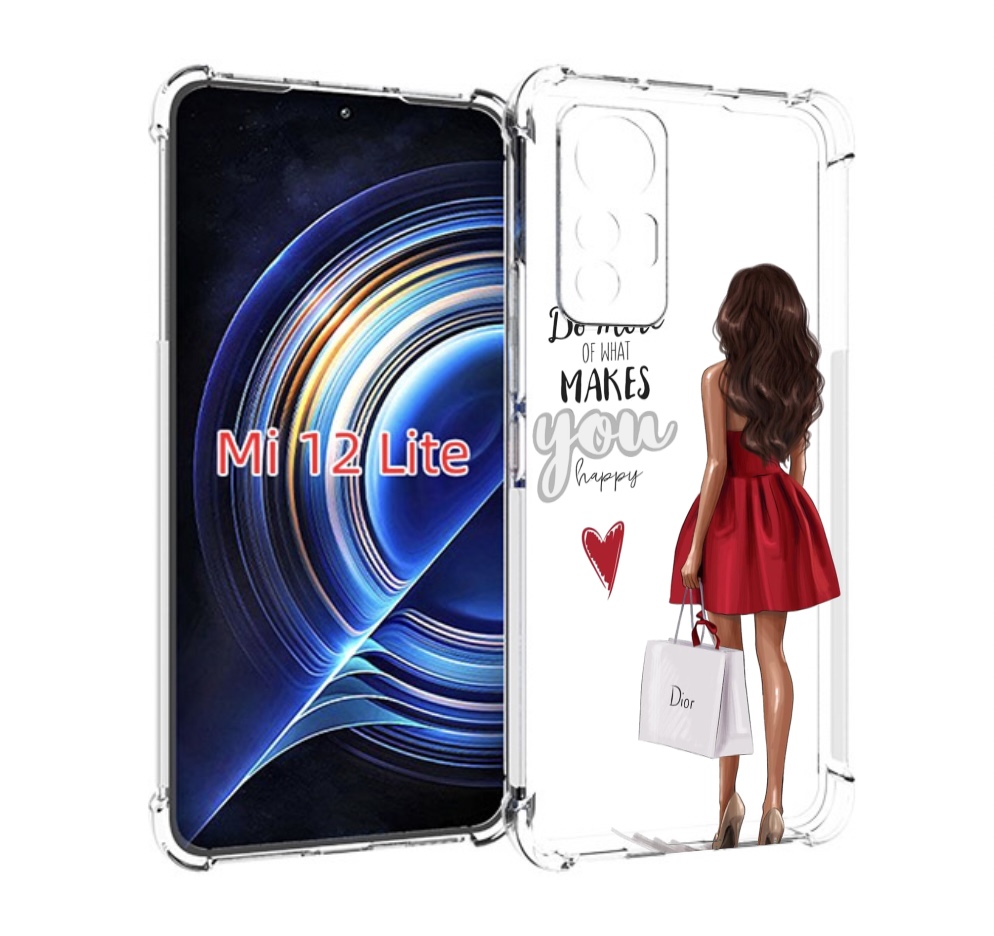 

Чехол MyPads Маленькие-радости женский для Xiaomi 12 Lite, Прозрачный, Tocco