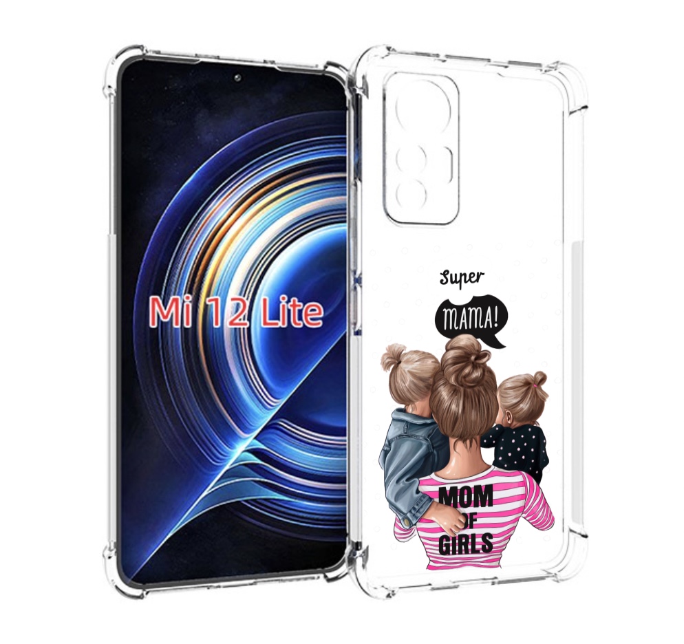 

Чехол MyPads Мама-девочек женский для Xiaomi 12 Lite, Прозрачный, Tocco