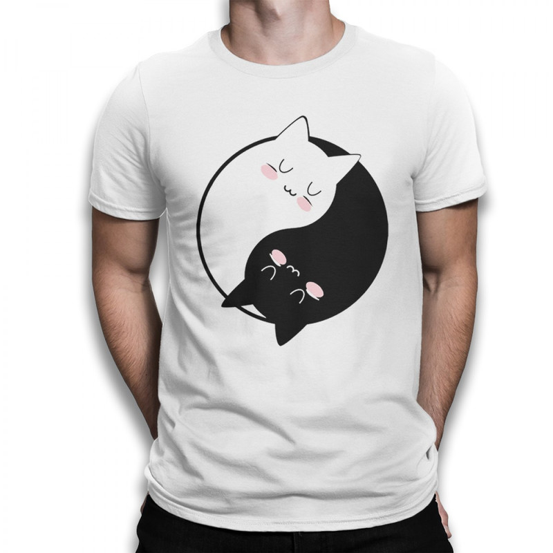 

Футболка мужская Dream Shirts Инь Янь Котики белая L, Белый, Инь Янь Котики