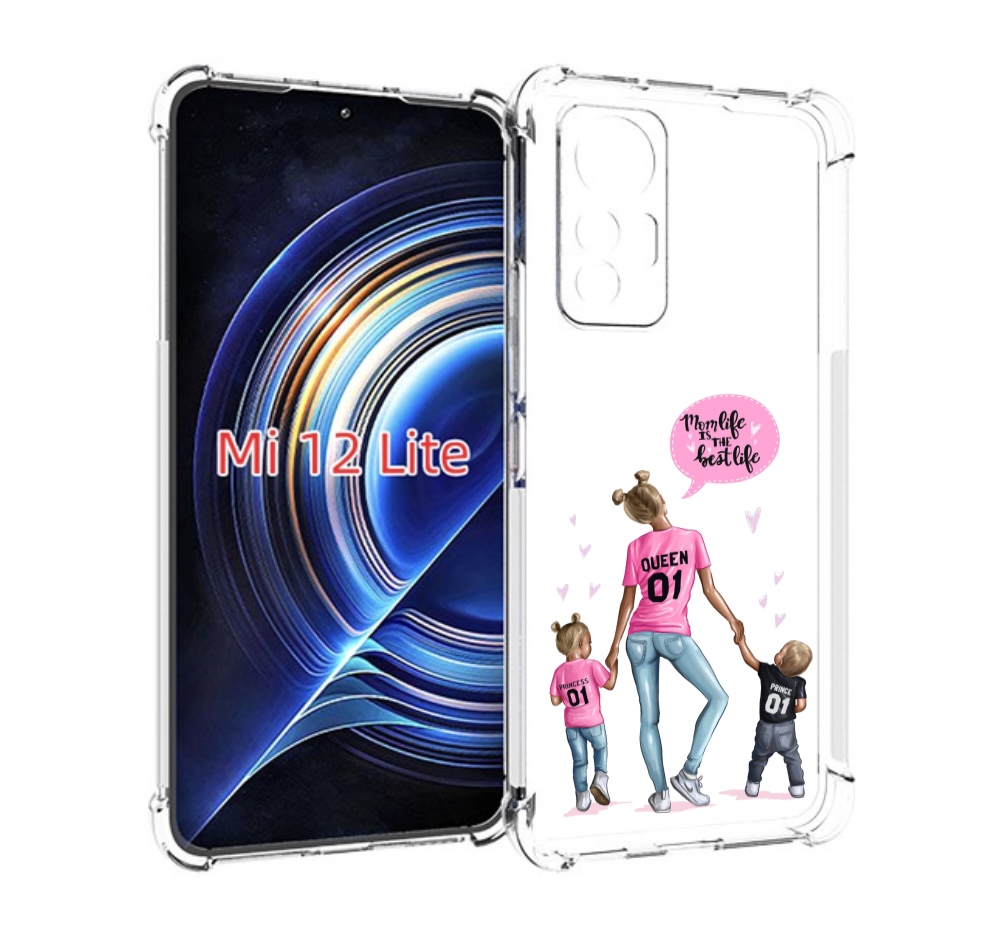 

Чехол MyPads Мама-королева женский для Xiaomi 12 Lite, Прозрачный, Tocco