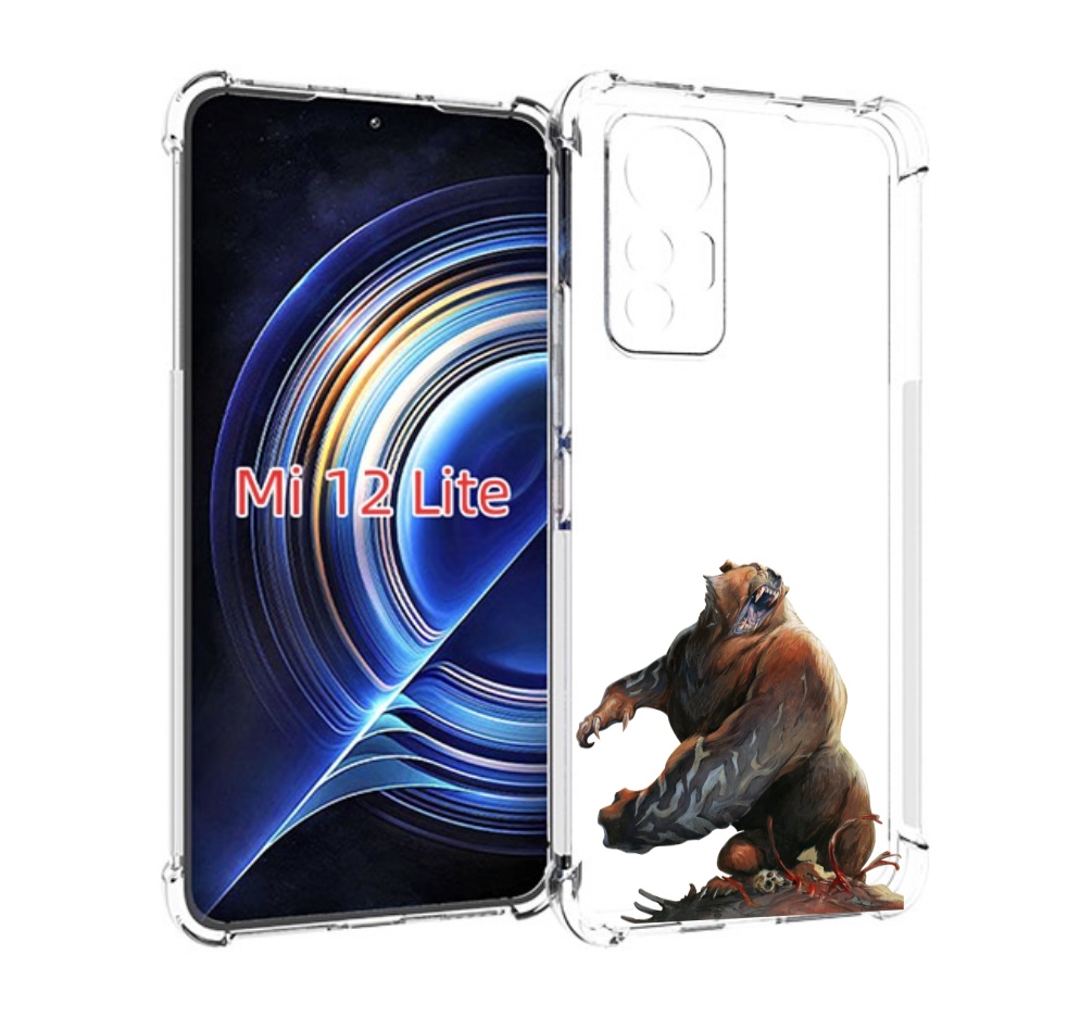 

Чехол MyPads Медведь-жестокий для Xiaomi 12 Lite, Прозрачный, Tocco