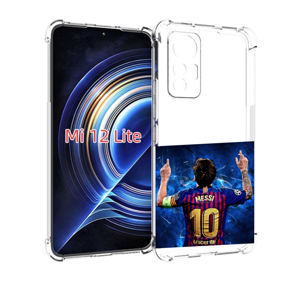 

Чехол MyPads Месси-10 мужской для Xiaomi 12 Lite, Прозрачный, Tocco