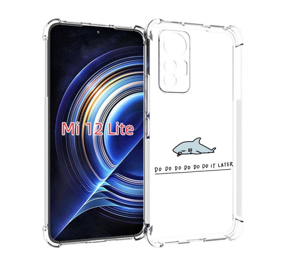 

Чехол MyPads Мини-акула для Xiaomi 12 Lite, Прозрачный, Tocco