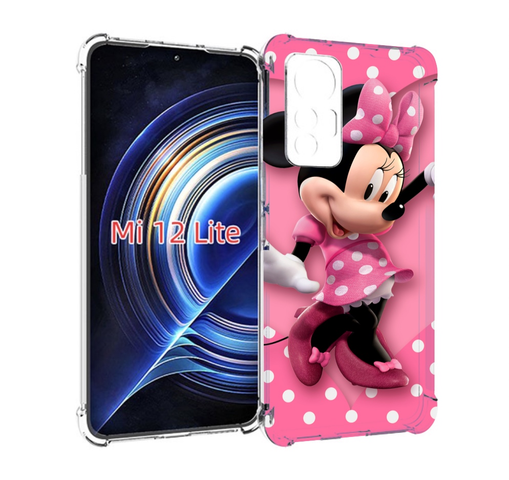 

Чехол MyPads Минни-Маус-в-сердце женский для Xiaomi 12 Lite, Прозрачный, Tocco