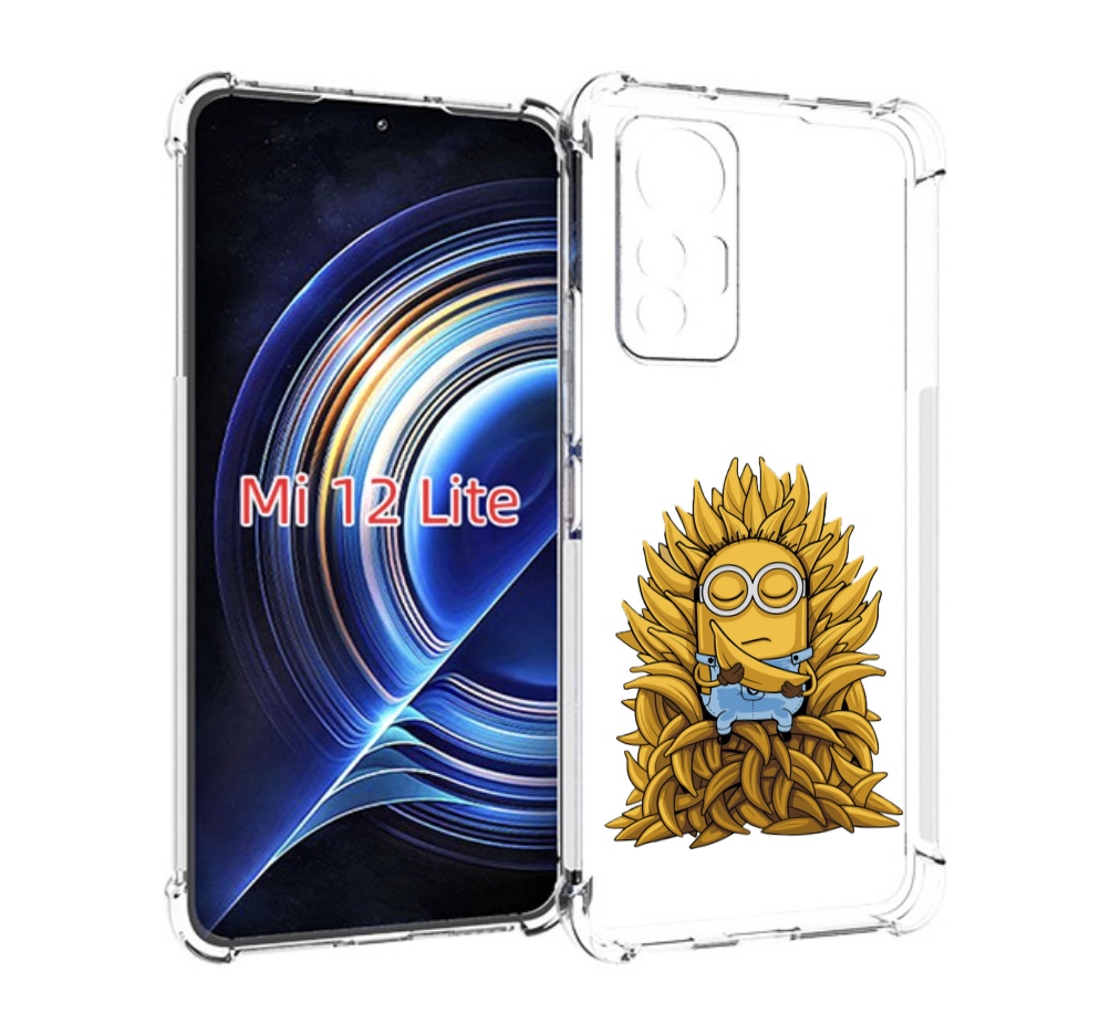 

Чехол MyPads Миньон с бананами для Xiaomi 12 Lite, Прозрачный, Tocco