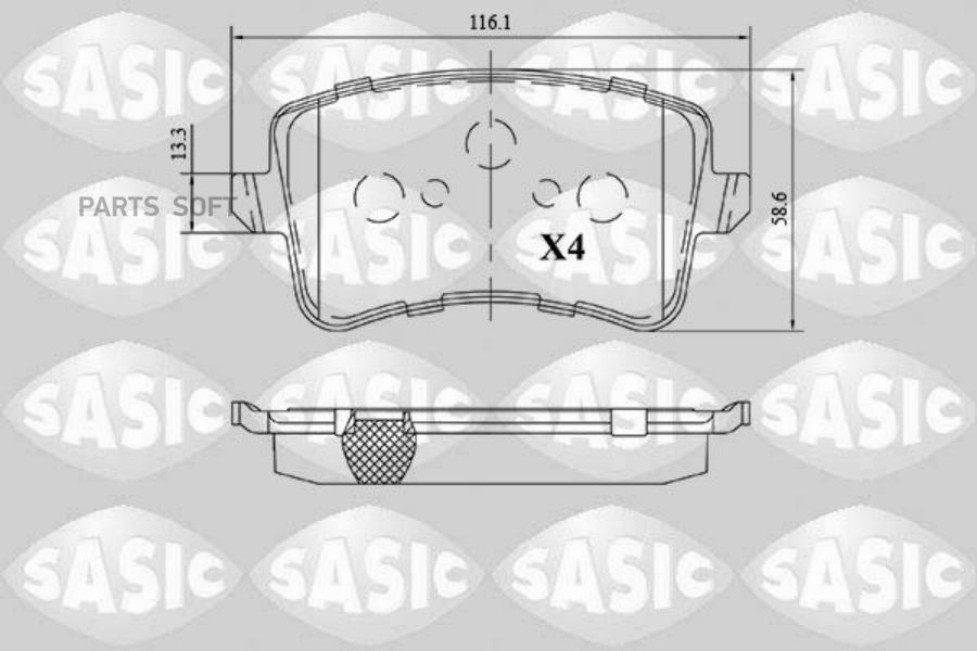 Колодки тормозные AUDI A4/A5/Q5