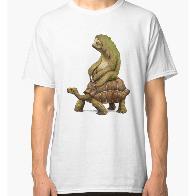 

Футболка мужская Dream Shirts Ленивец и Черепаха белая 2XL, Белый, Ленивец и Черепаха