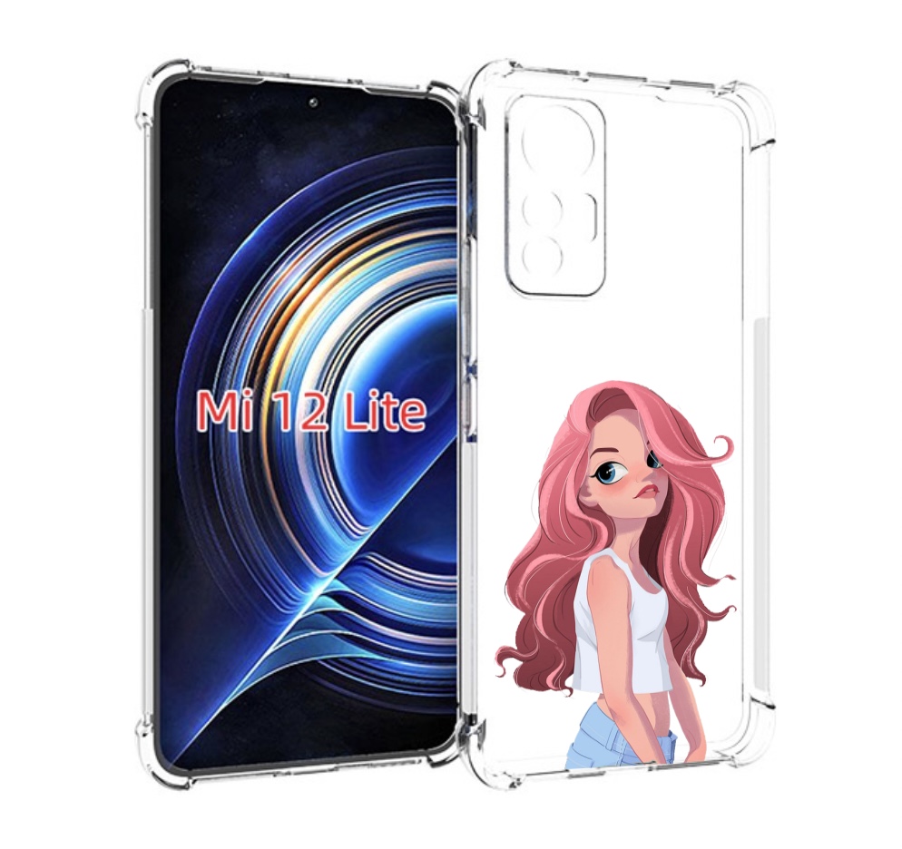

Чехол MyPads Мультяшный-арт-девушки женский для Xiaomi 12 Lite, Прозрачный, Tocco